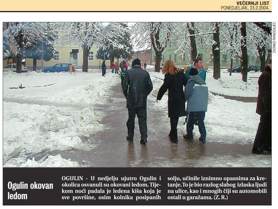 8 - 23.02.2004. Ogulin okovan ledom