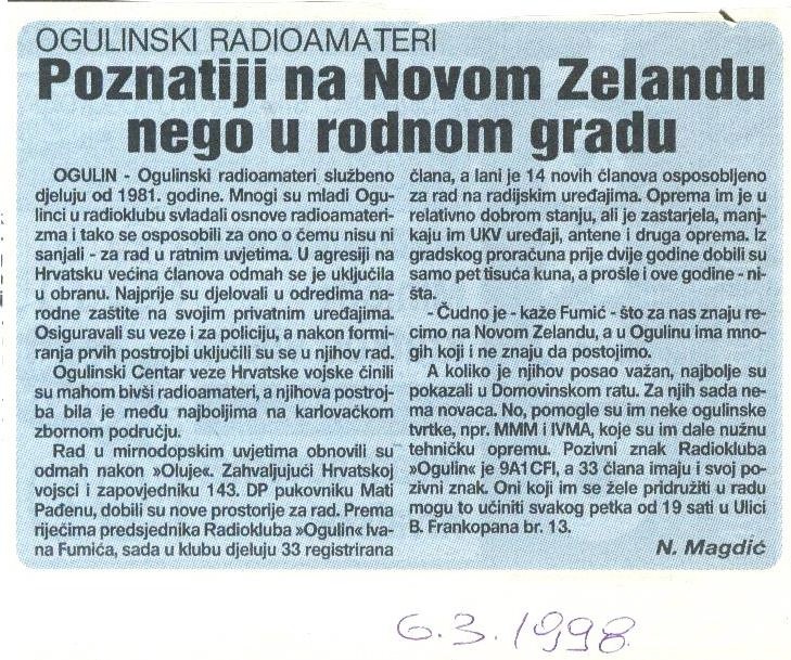 15 - Radio klub Ogulin 06.03.1998.